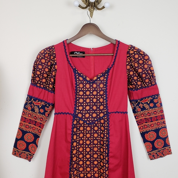 Vintage RARE 60s Black Label Gunne Sax - 1968 - maxi - size XXS/XS - Picture 2 of 13